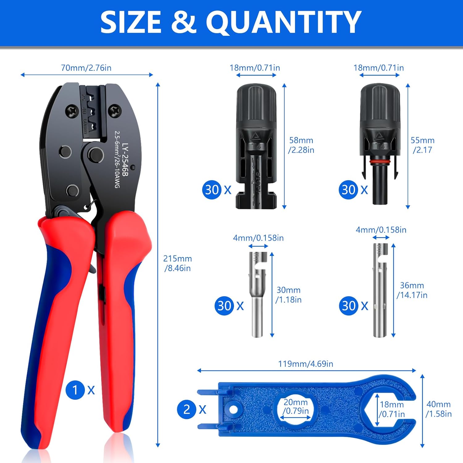 Renewable Energy Is - 60 STKS Zonnepaneel Connector Kit Solar