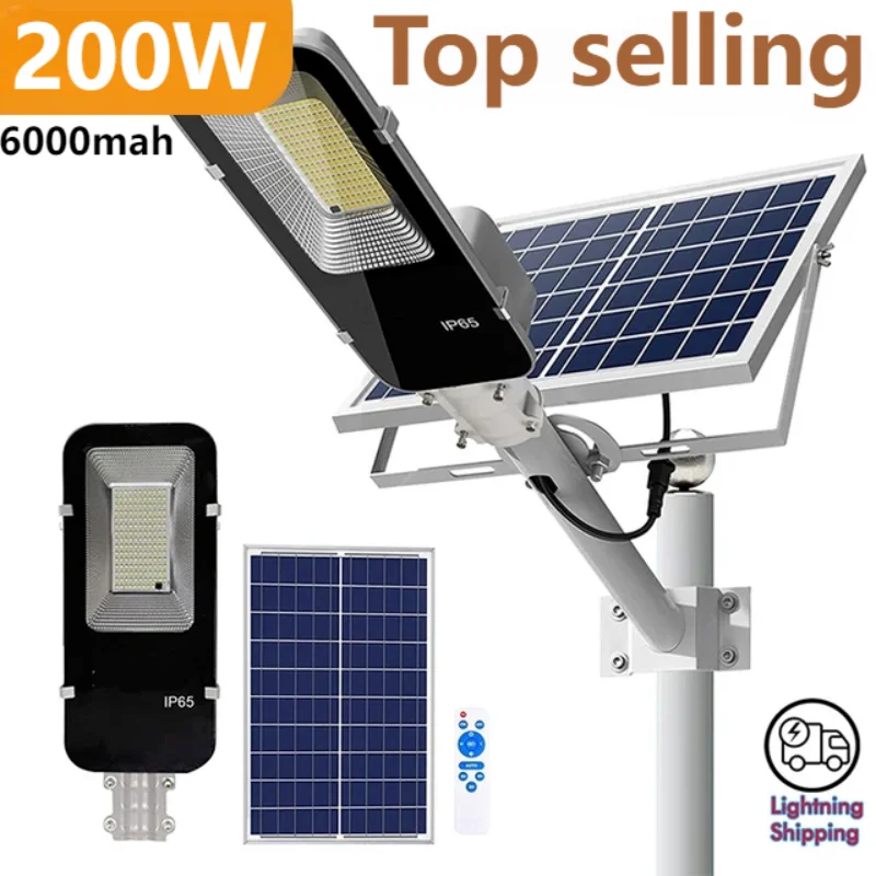 Solar Street Light Led - 200W Krachtige Solar Light Outdoor Zonne-straatverlichting